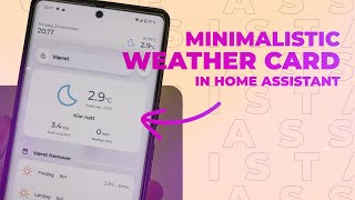 Minimalist Weather Card in Home Assistant screenshot 3