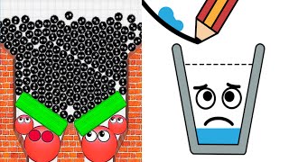 Hide Ball Brain Vs Happy Glass Logic Puzzle Insane Battle Gameplay Max Level Challenge! screenshot 1