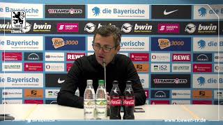 Die Pressekonferenz Nach Dem Sieg Des Tsv 1860 Munchen Gegen Waldhof Mannheim