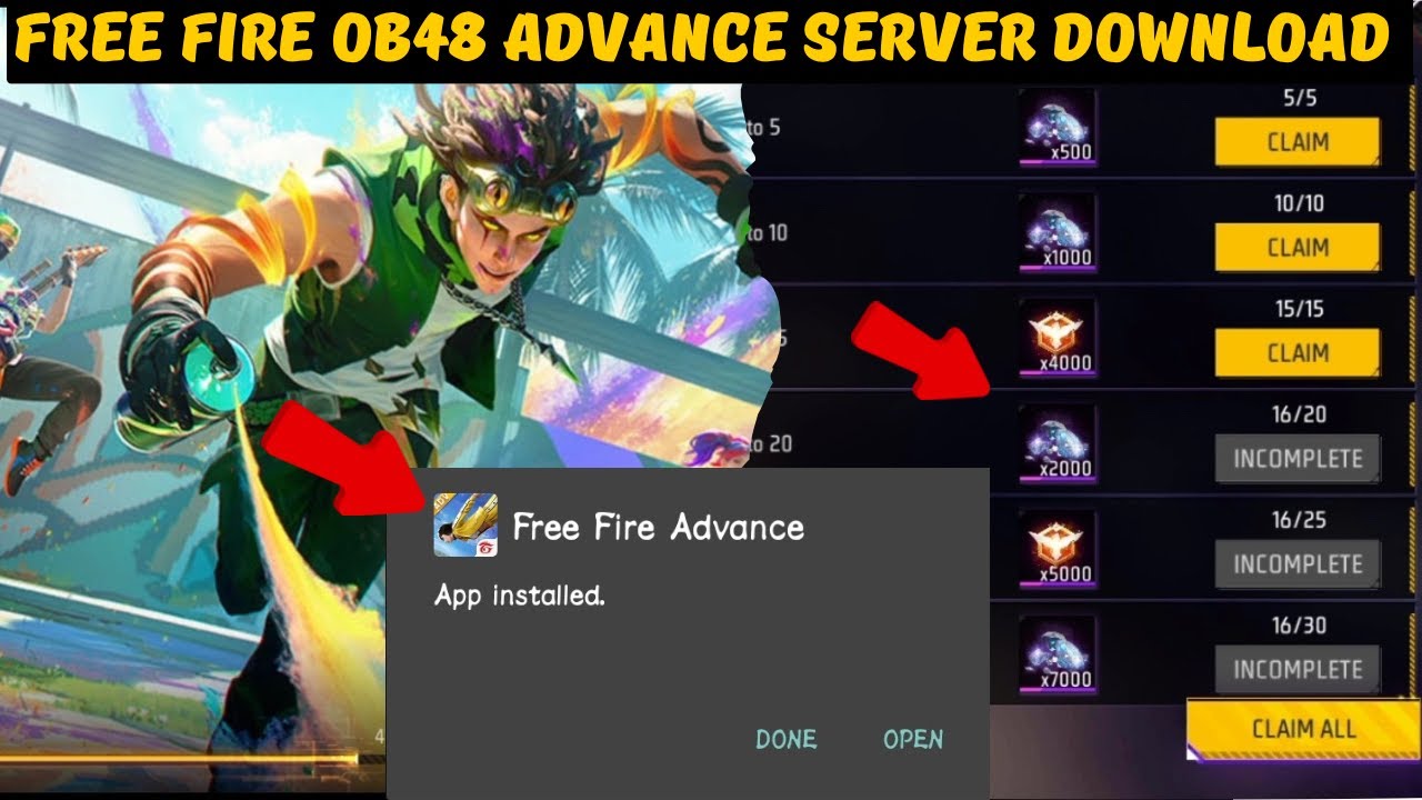 Free fire OB48 advance server download || free fire advance server activation code invalid problem