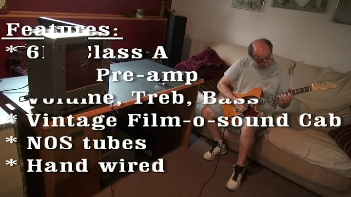 D-lab Vintage Filmosound 6L6 Class A tube combo guitar amp Demo