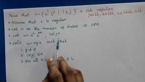Theory of Computation: Pumping Lemma-Example2