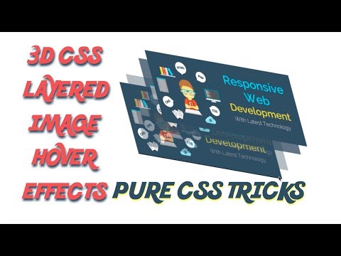 3D CSS Layered Image Hover Effects | CSS 3D Design Effects | CSS Isometric Design