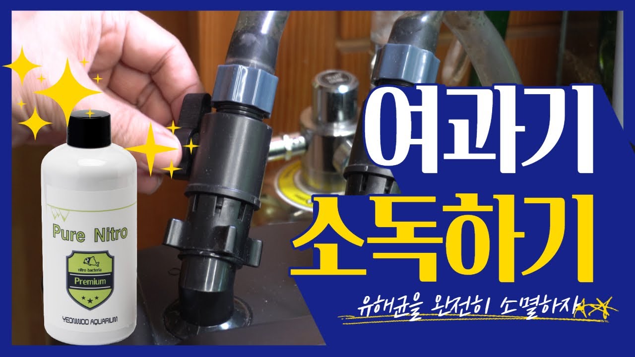 외부여과기 소독하기/여과기청소하기/QQ BC1500여과기 관리요령