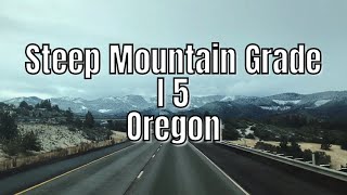 Steep Mountain Grade Interstate 5 Southwest Oregon | OTR Trucking | Trucker Life | Crete Carrier