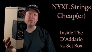 NYXL Guitar Strings Cheap(er)  Inside the D'Addario NYXL 25-Set Box