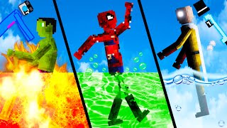 We Burn, Freeze, and Throw Super Heroes in Acid in People Playground!