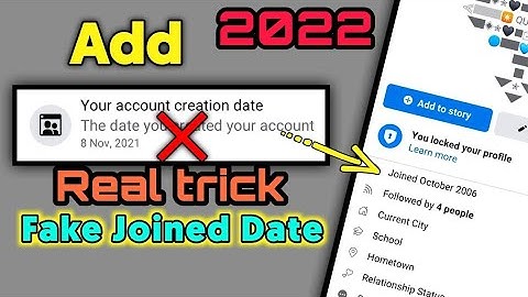 How to add fake joined date on fb// Change Facebook Join Date//@YouTube by @ashishtiwariupdates