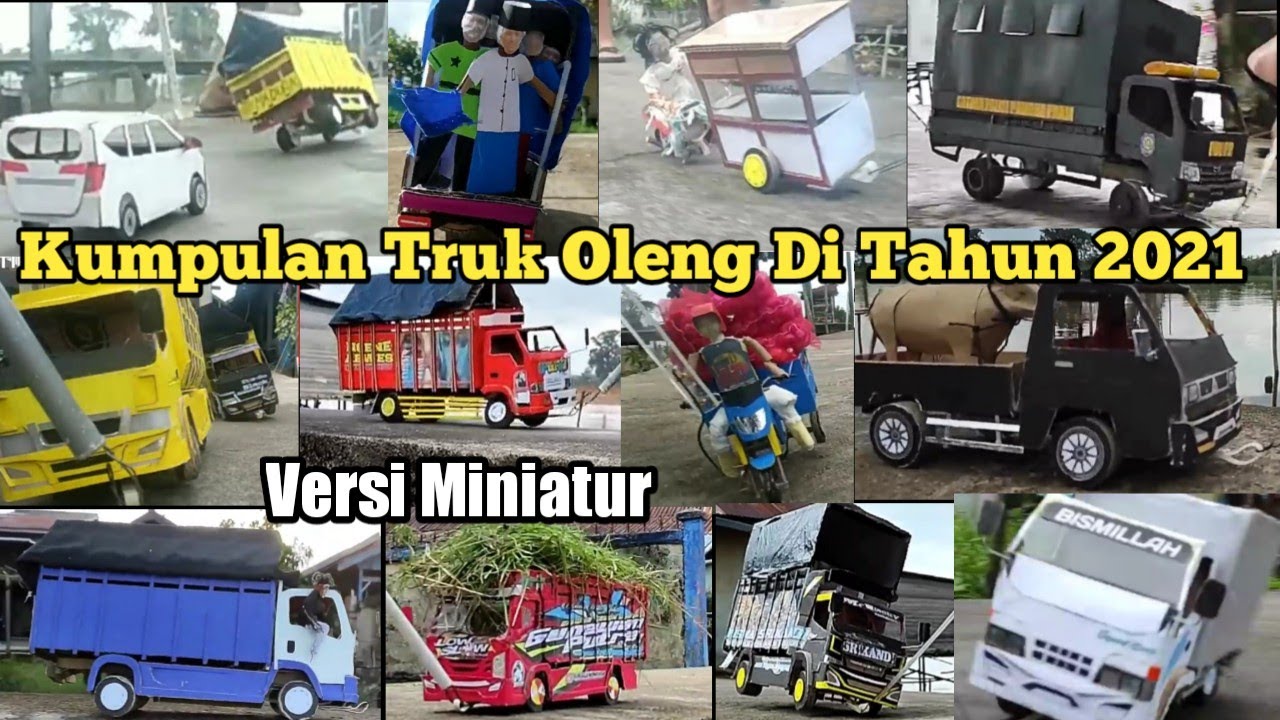 Kumpulan Truk Oleng Sepanjang Tahun 2021 versi miniatur truk kardus