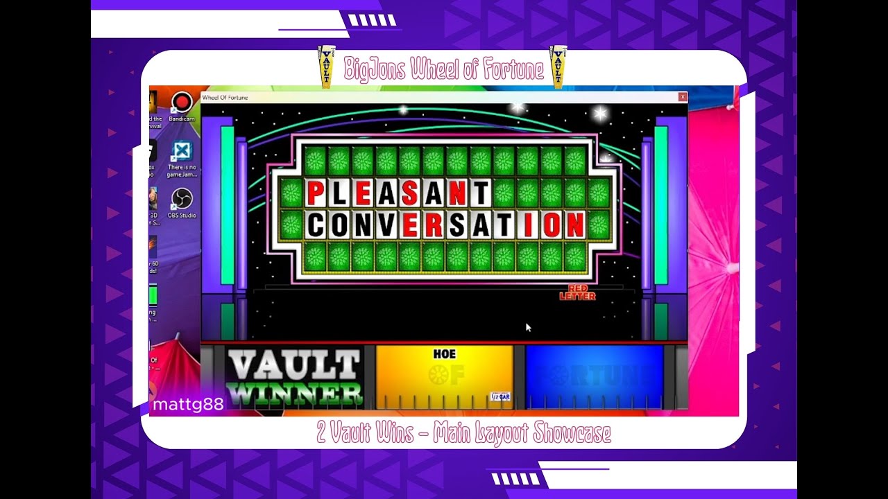 2 Vault Wins | BigJons Wheel of Fortune