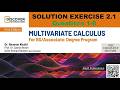 Multivariate Calculus | Exercise # 2.1 (1 to 8) | Dr. Nauman Khalid | Partial Derivatives