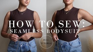 How to sew: Bodysuit. DIY bodysuit. Sewing tutorial (Skims/Zara inspired) #diy #howto #fashion