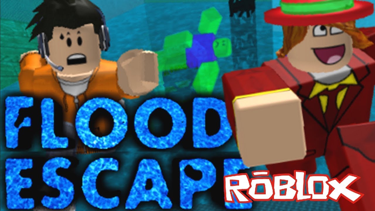 New Roblox Flood Escape Run For Your Life The Funniest Roblox Escape Youtube - funnel vision roblox flood escape