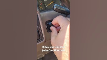 Landcruiser differential lock knob