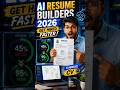 AI Resume Builders 2026 🚀 Create a Job-Winning CV in 5 Minutes.