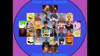 Smash Bros Lawl Character select @collaterale1