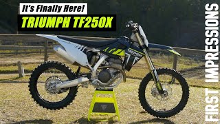 We Finally Rode The 2024 Triumph TF250X! | Whiskey Throttle Media