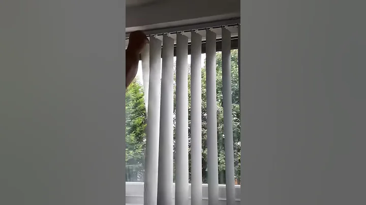 Vertical blinds installation.