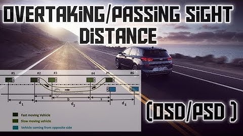 Video l 4 Overtaking/Passing Sight Distance (OSD/PSD)