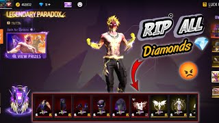 Paradox Ring Event Spin 🔥! Finally Paradox Bundle Unlocked 🔓! #freefire#ffnewevent#neweventfreefire