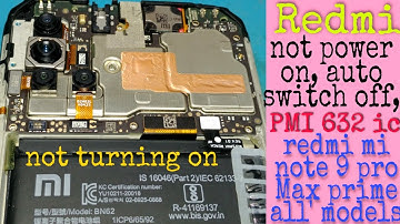 Redmi 9 power, poco M3 not turning on | POCO M3, MI 9 power PMI632 dead solution 100%