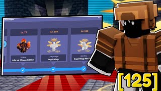 Getting The Level 125 Win Effect in Roblox Bedwars...