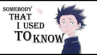 A Silent Voice [AMV] - Somebody That  I Used To Know Resimi