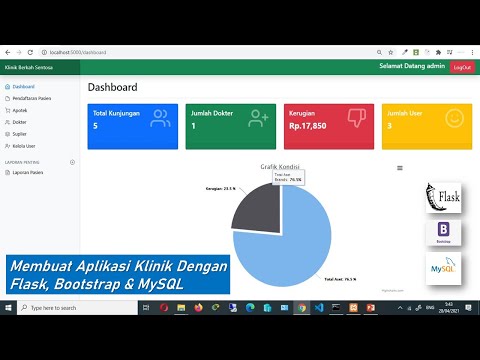 App Klinik Dengan Flask, Bootstrap & MySQL 2 - Database & Login