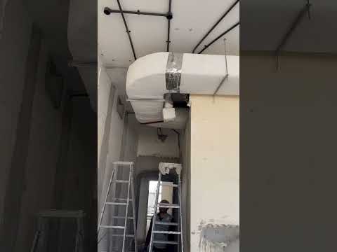 تركيب دكت  معا عزله بصوف الزجاجي من الداخل والخارج وغزله بمادة الفوستر