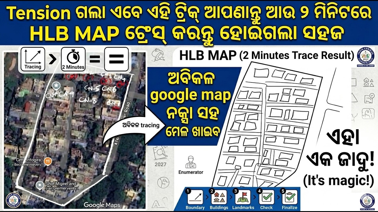 Census Hlb Map Model.pdf Census 2027: Enumerators ମାନଙ୍କ ପାଇଁ ଖୁସି ଖବର! ଶିଖନ୍ତୁ HLB Layout Map ...