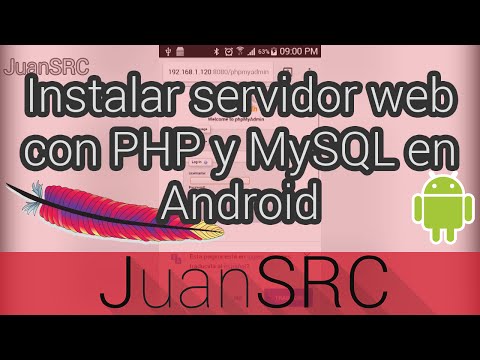 Instalar servidor web con PHP y MySQL en Android