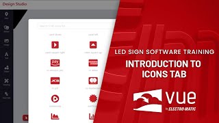 Electro-Matic Visual LED Sign Software Training: Introduction to Icons Tab screenshot 2