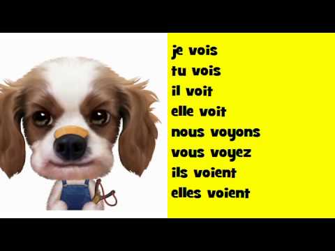 Французский музыкальный сопряжения #Soul # глагол = voir