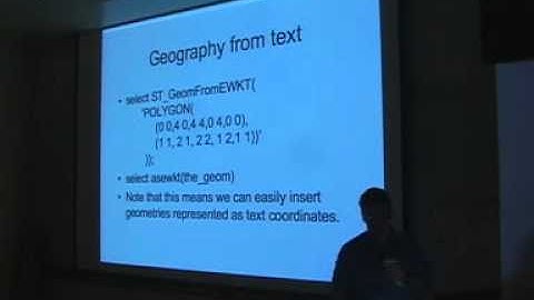 Postgis a quick intro