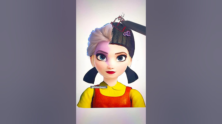 ✨I turned Queen Elsa into and Squid game doll ✨ and result is so cool #shorts
