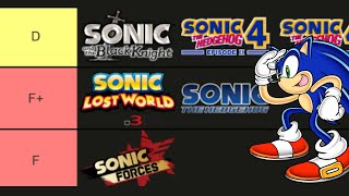 Making A Sonic Tier List!
