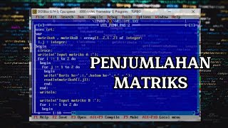 Program Penjumlahan matriks multidimensi