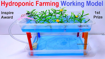hydroponic farming working model for science exhibition | inspire award science project | howtofunda