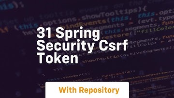 31 spring security csrf token