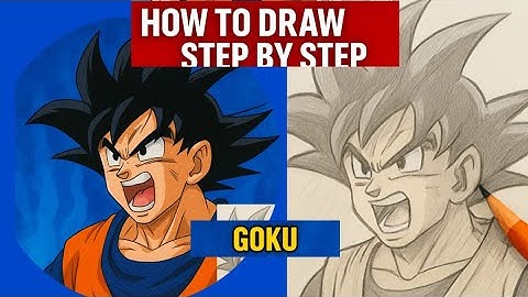 Easy Anime Drawing || How to Draw Goku || Dragon Ball Z Drawing Tutorial for Beginners