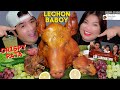 LECHON ULO NG BABOY MUKBANG + CRISPY PATA | SPECIAL COLLABORATION WITH @Bisaya Studio