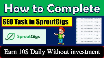How to Complete SEO Task in SproutGigs | SEO + promot content + engage 1x on SproutGigs | SproutGigs