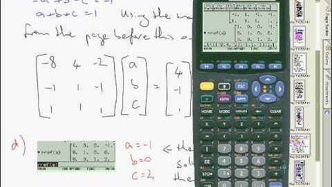 TI89 simult function to solve simultaneous equations