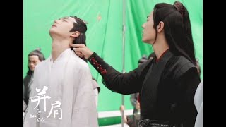 "The Untamed" BTS -YiZhan sweet moment:.... BJYXSZD