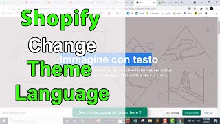 How to change theme language in Shopify store