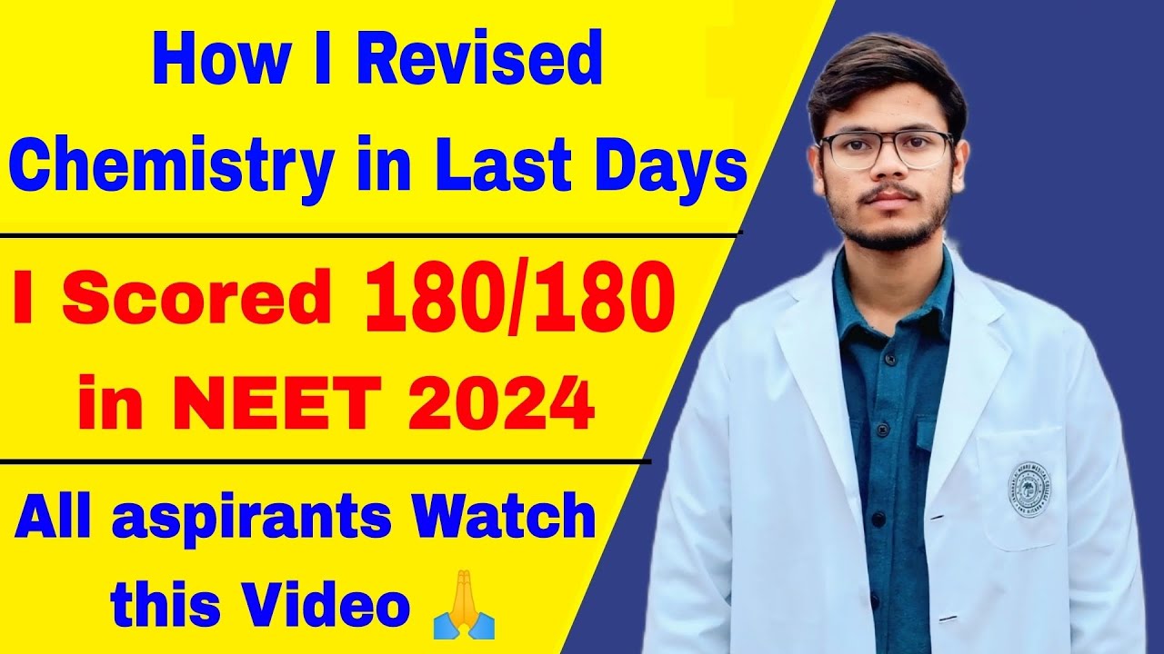 How to revise chemistry in last days | Chemistry Revision Last Days ...