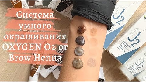 КОЛОРИСТИКА КРАСКИ ДЛЯ БРОВЕЙ от Brow Henna - Система умного окрашивания Oxygen O2! Свотчи