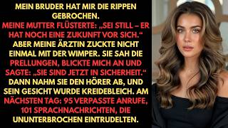 Mein Bruder hat mir die Rippen gebrochen. Mama grinst: „Sei still, er hat Zukunft.“ Sie belästigen