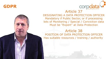 Data Protection Officers - Part 21 in our Guide to GDPR in 1 minute bites