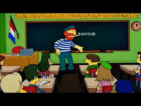 Willie Teaches French - The Simpsons